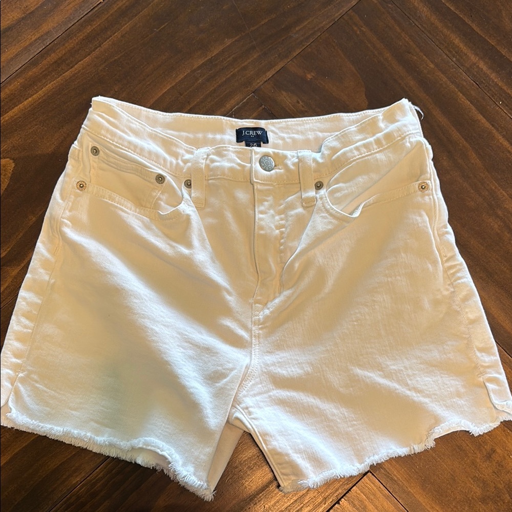 J. Crew Women's White Jean Shorts